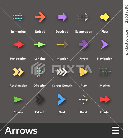 Flat material design icons set Flat material design icons set 25035290