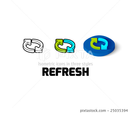 Refresh icon in different style 25035394