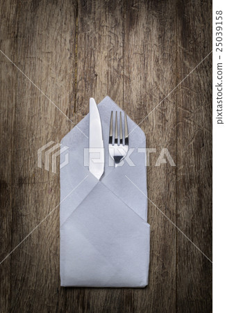 napkin, fork and knife napkin, fork and knife 25039158