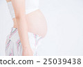 Pregnant woman's stomach 25039438