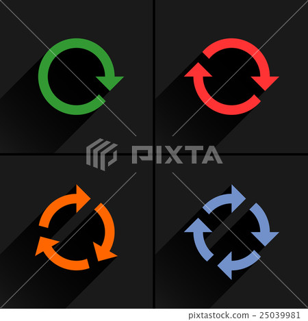 Color arrow loop, refresh, reload, rotation icon Color arrow loop, refresh, reload, rotation icon 25039981
