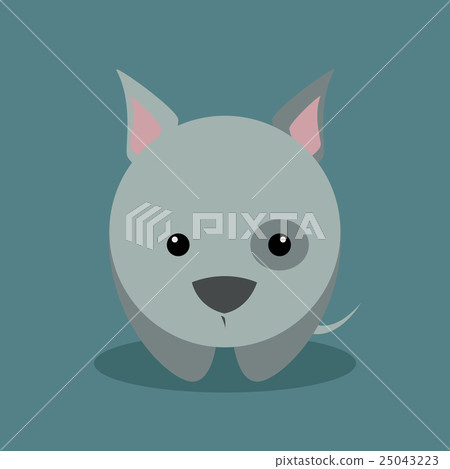 Cute Cartoon dog 25043223