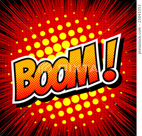 Boom! - Comic Speech Bubble, Cartoon  25043353