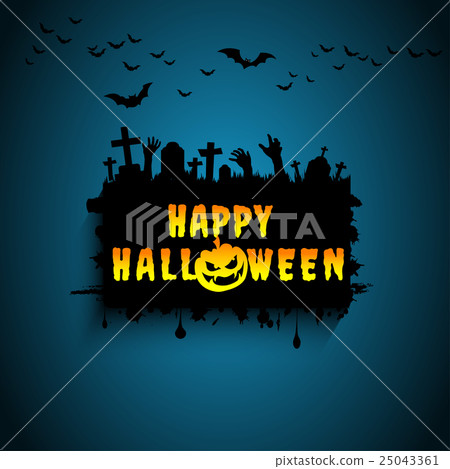 Halloween card. 25043361