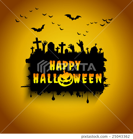 Halloween card. 25043362