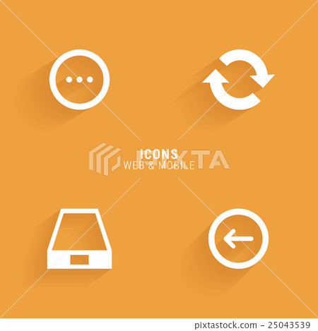 Abstract Web Icons - Stock Illustration [25043539] - PIXTA