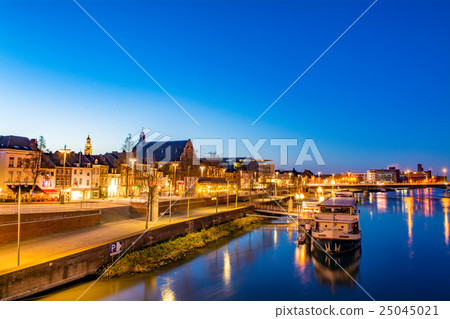 Cityscape of Maastricht, the Netherlands Night view Cityscape of Maastricht, the Netherlands Night view 25045021