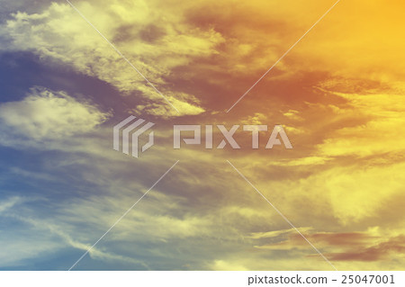 colorful sky background with cloud, sun rays colorful sky background with cloud, sun rays 25047001