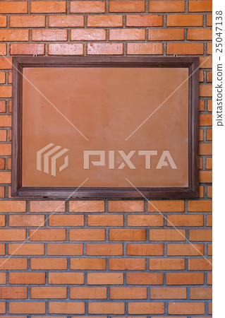 blank noticeboard message on brick wall background blank noticeboard message on brick wall background 25047138