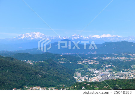View of the Swiss Alps from Northern Italy Como View of the Swiss Alps from Northern Italy Como 25048193