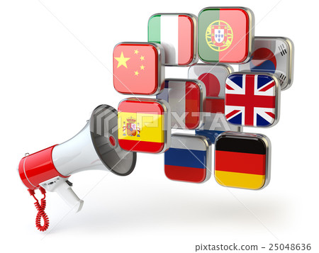 E-learning or online translator concept. Learning 25048636
