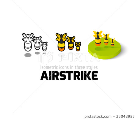 Airstrike icon in different style Airstrike icon in different style 25048985