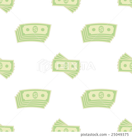 Set of Paper Dollars Seamless Pattern Set of Paper Dollars Seamless Pattern 25049375