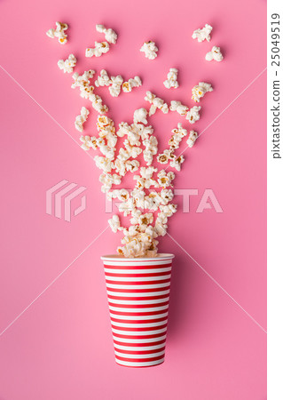 popcorn in paper cup popcorn in paper cup 25049519