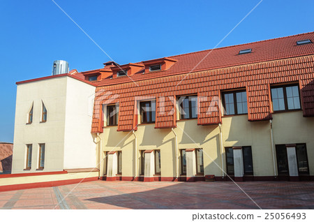 New building with red tiled roof New building with red tiled roof 25056493
