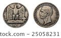 five 5 Lire silver Coin 1928 Eagle arms Vittorio 25058231