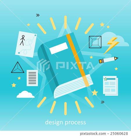 Design Process Concept - Stock Illustration [25060628] - PIXTA