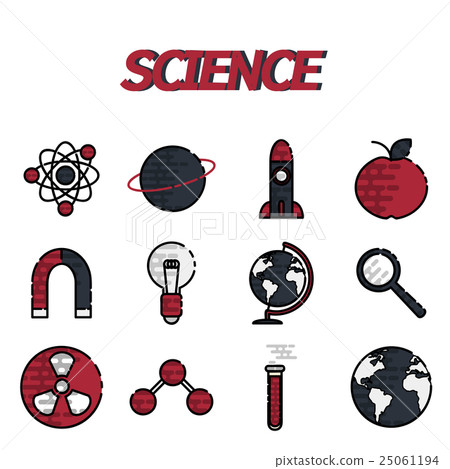 Science Flat Icons Set - Stock Illustration [25061194] - PIXTA