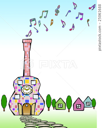 A guitar-shaped house 25061688