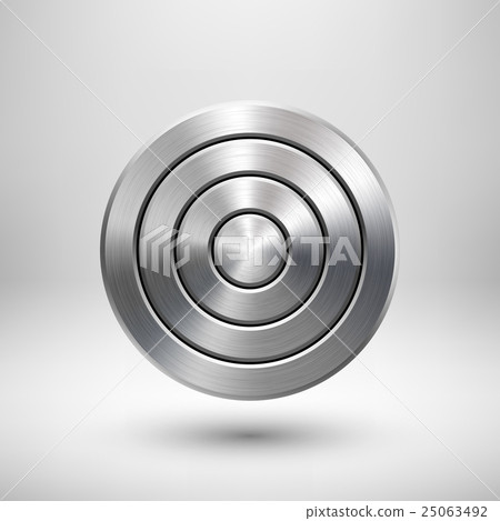 Abstract Technology Circle Metal Badge Abstract Technology Circle Metal Badge 25063492