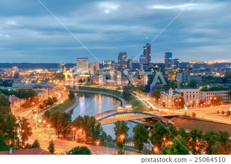 Vilnius. Aerial view of the city. Vilnius. Aerial view of the city. 25064510
