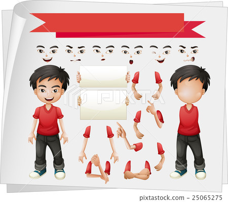 Boy with different set of faces Boy with different set of faces 25065275