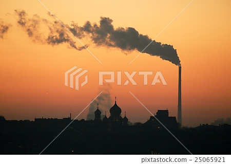 Smoking power plant Smoking power plant 25065921