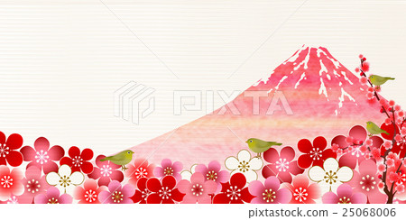 富士山李子金瓜背景 25068006