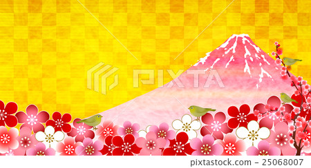 富士山李子金瓜背景 25068007