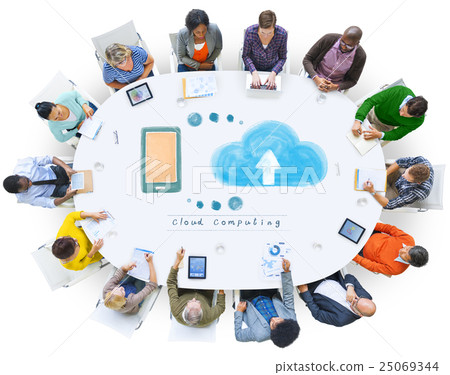 Cloud Computing Network Storage Online Concept Cloud Computing Network Storage Online Concept 25069344