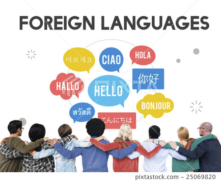 Communication Foreign Languages Greeting Worldwide Concept Communication Foreign Languages Greeting Worldwide Concept 25069820