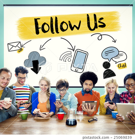 Social Media Connection Communication Friends Concept 25069839