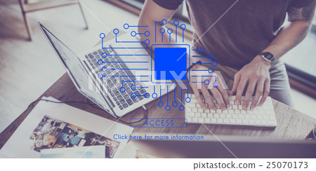 Circuit Board Chip Technology Concept 25070173