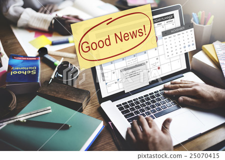 Good News Information Announcement Schedule Concept Good News Information Announcement Schedule Concept 25070415