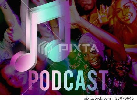 Digital Music Streaming Online Entertainment Media Concept Digital Music Streaming Online Entertainment Media Concept 25070646