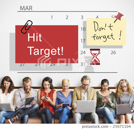 Hit Target Schedule Organizer Plan Concept 25071104