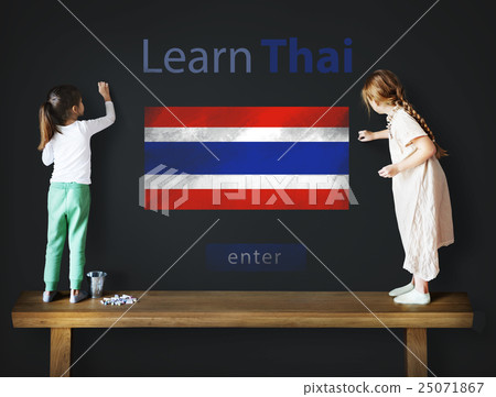 Learn Thai Language Online Education Concept 25071867