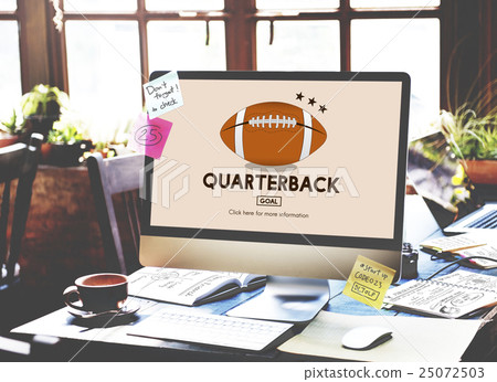 Quaterback American Football Athlete Game Concept 25072503