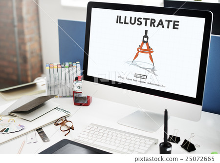 Illustrate Create Imagination Ideas Artistic Concept 25072665