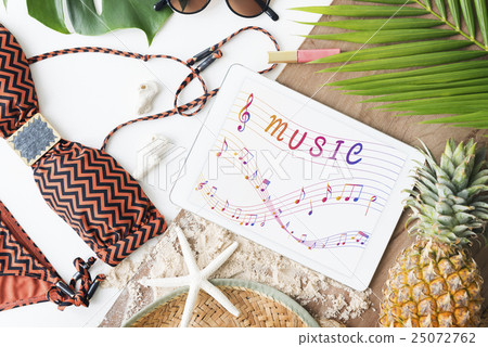 Stock Photo: Music Note Art of Sound Instrumental Concept