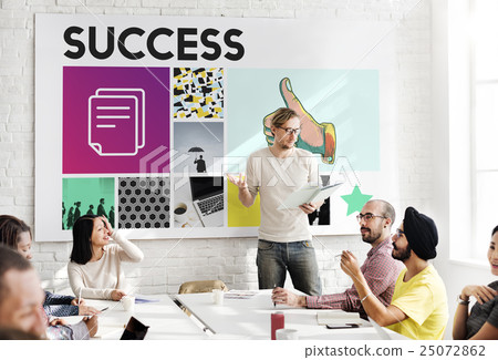 Marketing Achievement Branding Corporate Thumbs Up Concept Marketing Achievement Branding Corporate Thumbs Up Concept 25072862