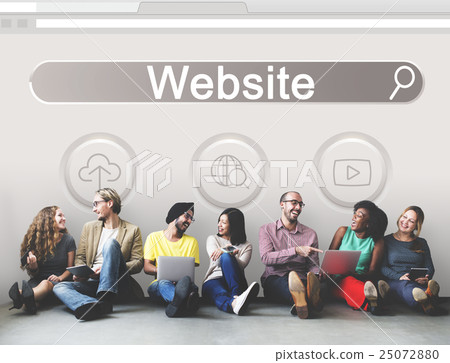 Website Search Bar Player Globe Cloud Icon Concept Website Search Bar Player Globe Cloud Icon Concept 25072880