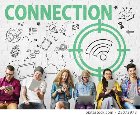 Connection Target Wifi Signal Graphics Concept 25072978