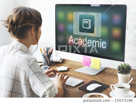 Academic E-Learning Education Online Application Concept 25073196