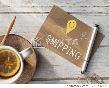 Shipping Logistic Delivery Freight Cargo Concept 25073264