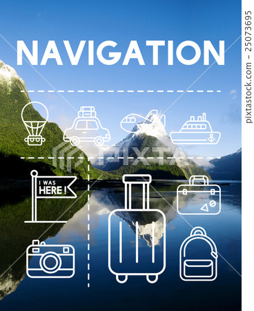 Location Mapping Journey Navigation Concept Location Mapping Journey Navigation Concept 25073695