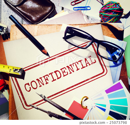 Confidential Personal Privacy Restricted Graphic Concept 25073798