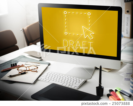 Art Create Draft Imagine Layout Outline Graphic Concept 25073888