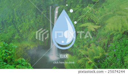 Drop Water Freshness Drink Environmental Concpet Drop Water Freshness Drink Environmental Concpet 25074244