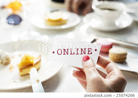 Online Connection Social Media Network Graphic Concept Online Connection Social Media Network Graphic Concept 25074266